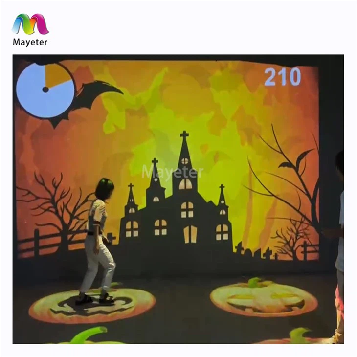 Внутрішня вечірка Інтерактивна гра з проектором для підлоги Гра з проекцією на стіну